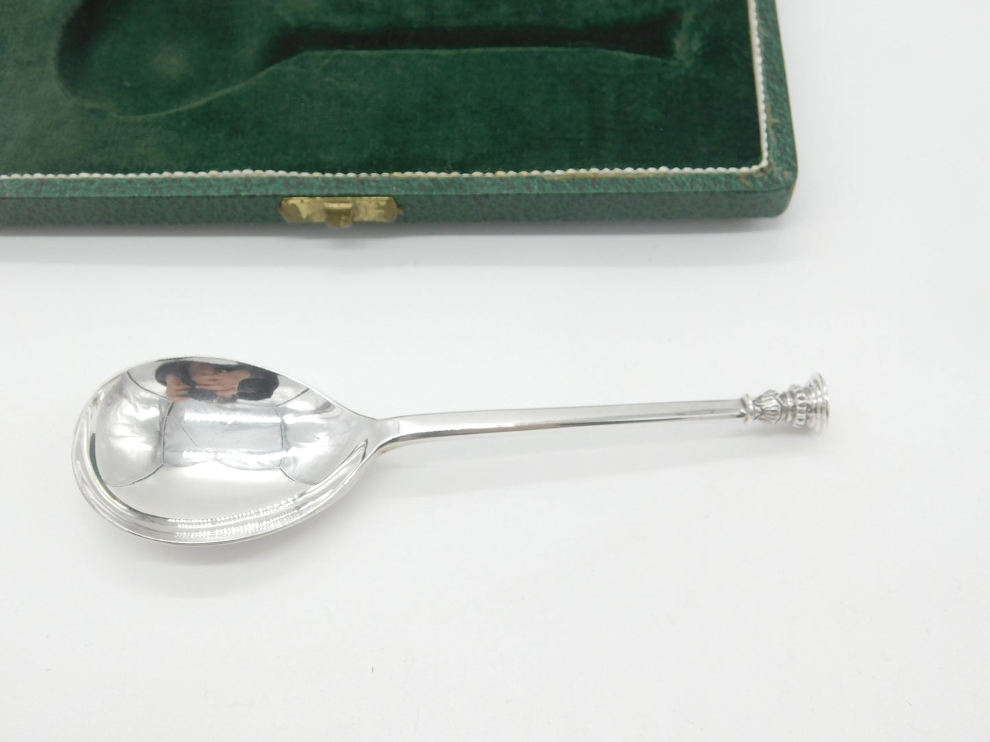 Boxed Sterling Silver 16th Century Style Seal Topped Spoon 1967 London Vintage