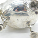 George II Pair of Sterling Silver Shell Foot Sauce Boats Antique 1758 London