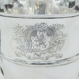 George II Sterling Silver Welsh Heraldic Crest Loving Cup Antique 1745 London