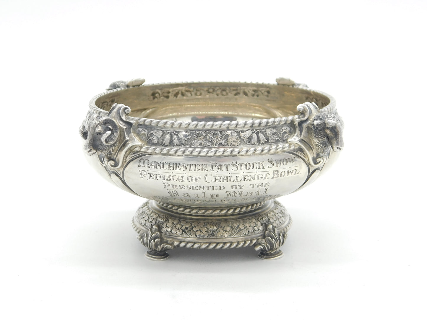Sterling Silver 'Daily Mail Champion Pen of Sheep' Trophy Antique 1935 Sheffield
