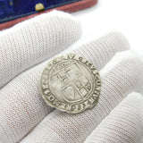 King James I Silver Early Hammered Sixpence Coin 1607 Fine Condition Antique