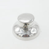 Large Sterling Silver Capstan Inkwell with Pocket Watch Lid 1912 Birmingham