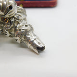 Victorian Sterling Silver Floral Baby Rattle Antique 1888 Birmingham