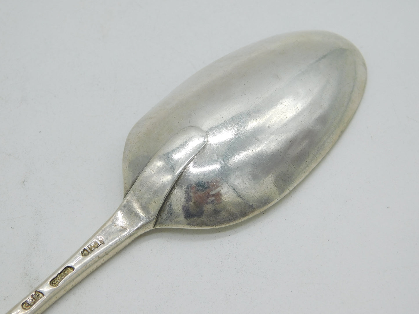 George II Sterling Silver Hanoverian Pattern Tablespoon Antique 1758 London