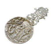 Victorian Sterling Silver Ships Scene Tea Caddy Spoon Antique 1883 London