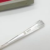 Boxed Set of Sterling Silver Modernist Tea Spoons 1966 Sheffield Vintage