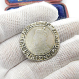 Queen Elizabeth I Silver Hammered Shilling Coin Key Mint Mark Fine Condition
