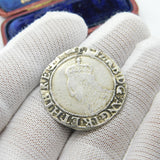Queen Elizabeth I Silver Hammered Shilling Coin Key Mint Mark Fine Condition
