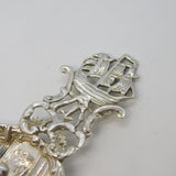Victorian Sterling Silver Ships Scene Tea Caddy Spoon Antique 1883 London