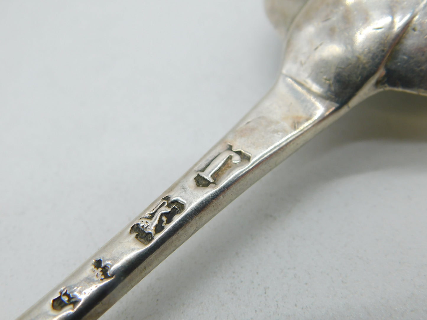 George II Sterling Silver Hanoverian Pattern Tablespoon Antique 1753 London