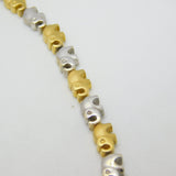18ct Yellow & White Gold Diamond Set Elephant Train Necklace Vintage c1980
