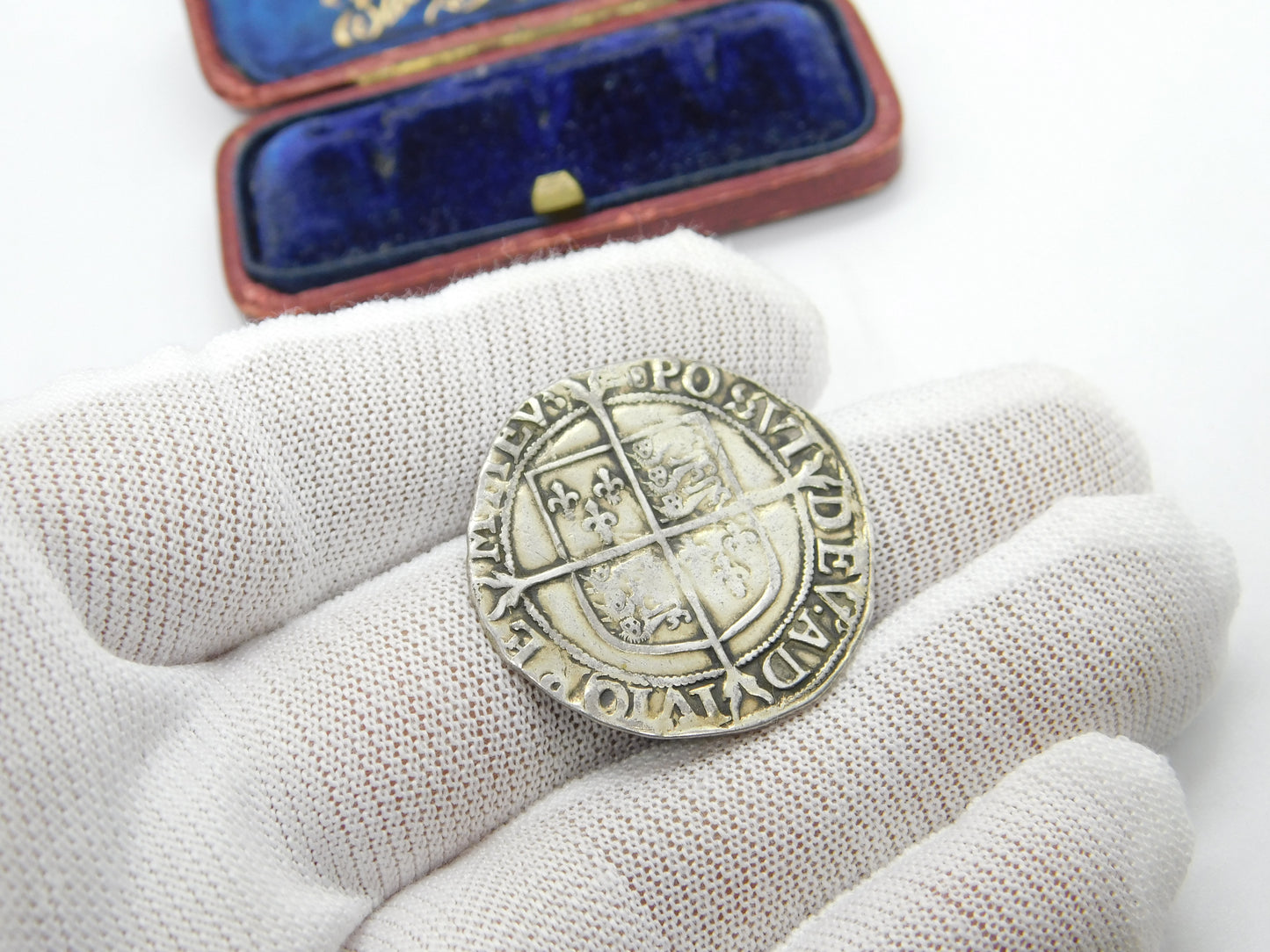 Queen Elizabeth I Silver Hammered Shilling Coin Key Mint Mark Fine Condition