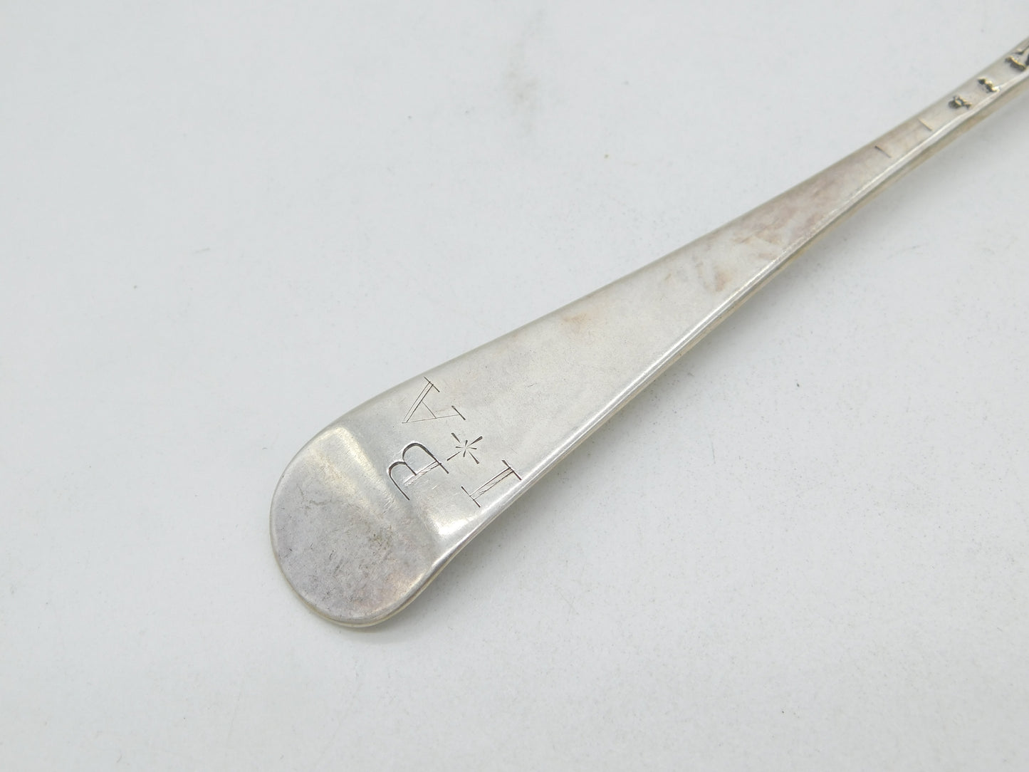 George II Sterling Silver Hanoverian Pattern Tablespoon Antique 1753 London