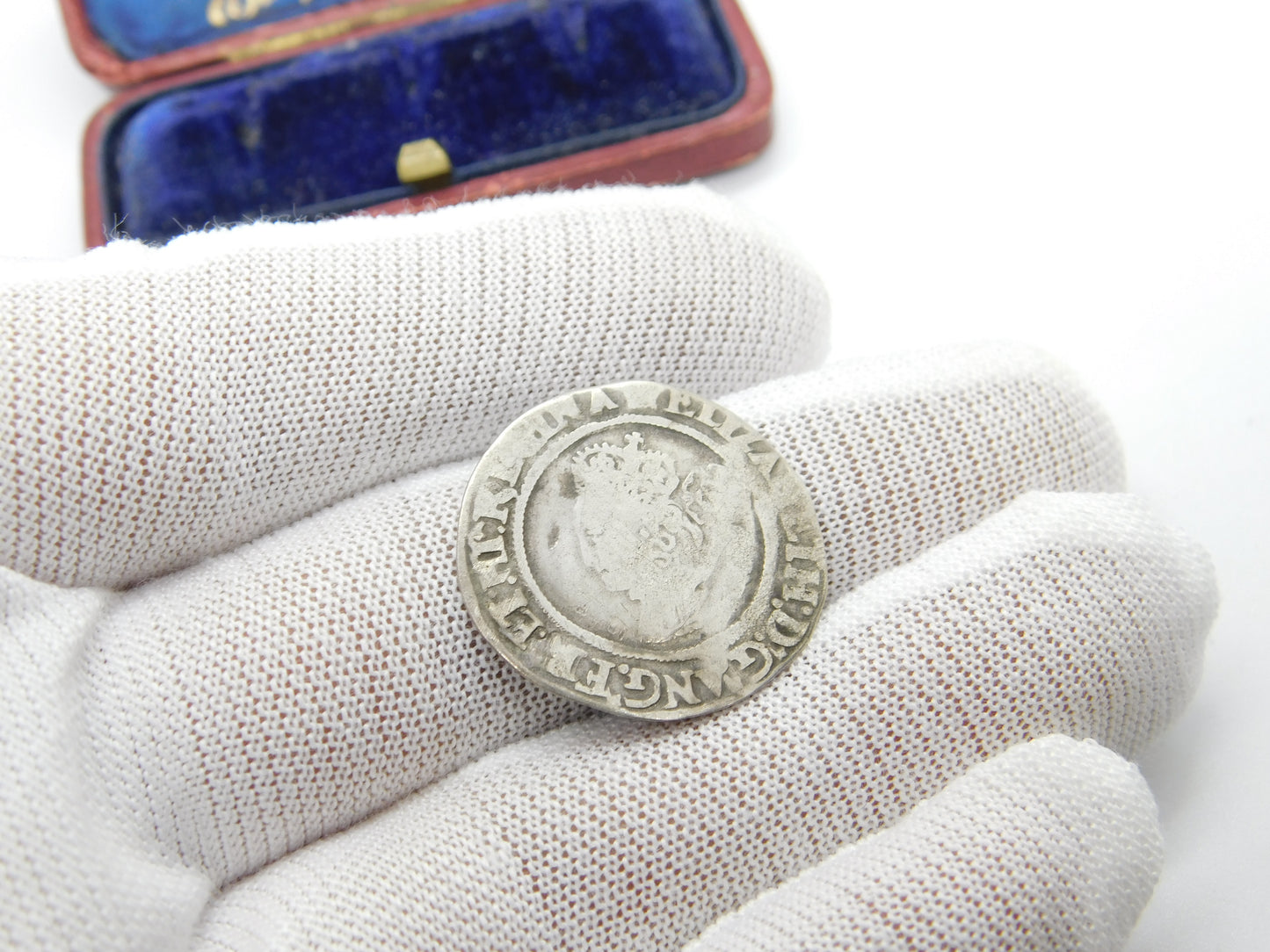 Queen Elizabeth I Hammered Silver Sixpence Coin 1566 Fine Condition Antique