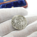 Queen Elizabeth I Hammered Silver Sixpence Coin 1566 Fine Condition Antique
