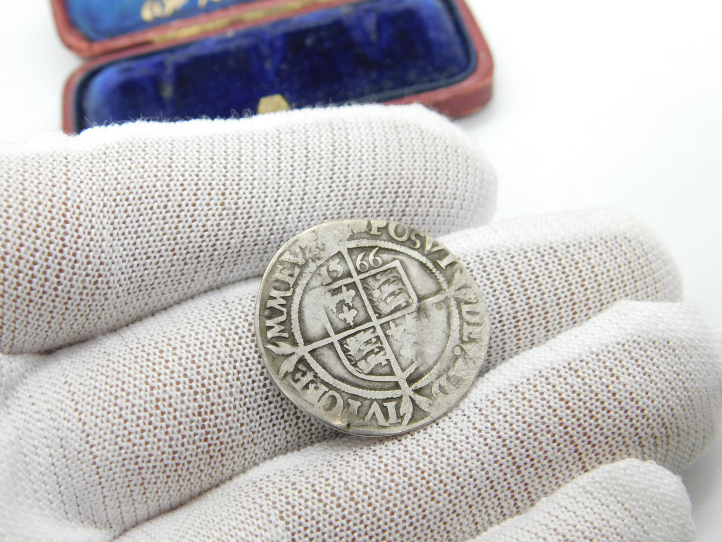 Queen Elizabeth I Hammered Silver Sixpence Coin 1566 Fine Condition Antique