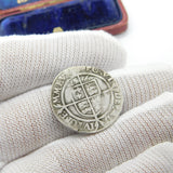 Queen Elizabeth I Hammered Silver Sixpence Coin 1566 Fine Condition Antique