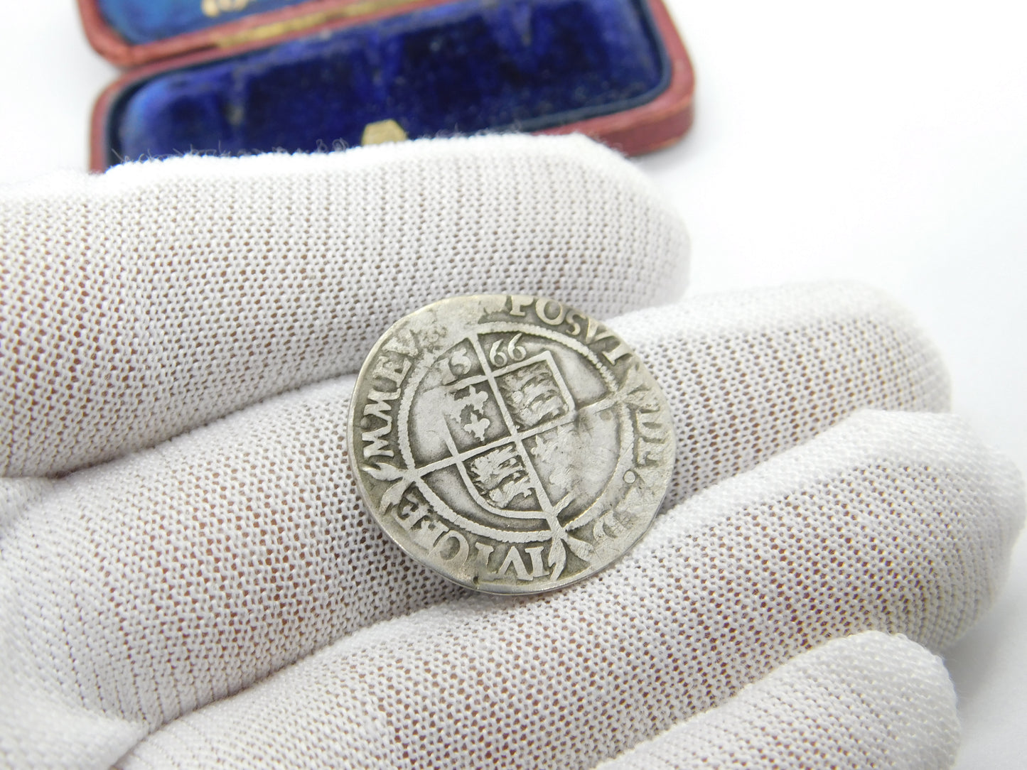 Queen Elizabeth I Hammered Silver Sixpence Coin 1566 Fine Condition Antique