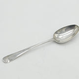 George III Sterling Silver Picture Back Table Spoon Antique 1781 London