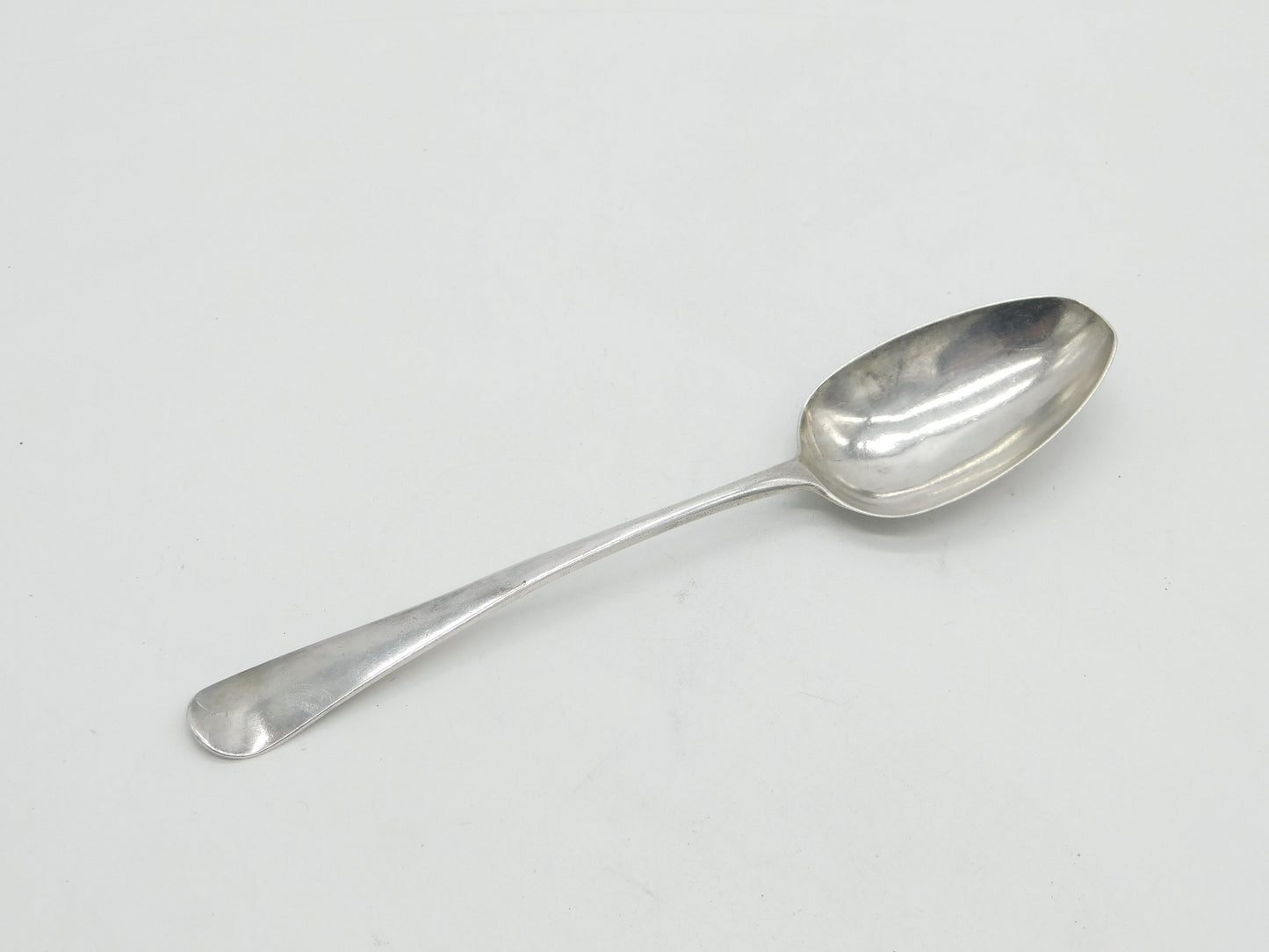 George III Sterling Silver Picture Back Table Spoon Antique 1781 London