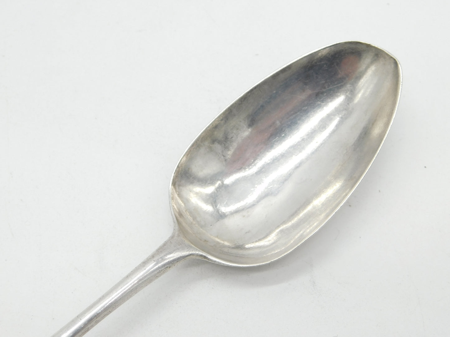 George III Sterling Silver Picture Back Table Spoon Antique 1781 London