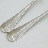 George I Pair of Sterling Silver Hanoverian Tablespoons Antique 1718 London Charles Jackson