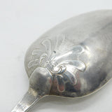 George III Sterling Silver Picture Back Table Spoon Antique 1781 London