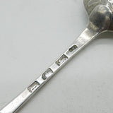 George III Sterling Silver Picture Back Table Spoon Antique 1781 London