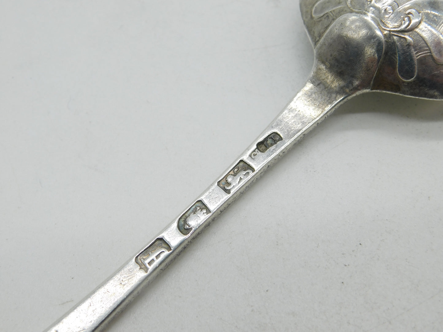 George III Sterling Silver Picture Back Table Spoon Antique 1781 London