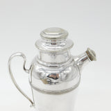 Victorian Silver Plated Two Pint Cocktail Mixer with Cork Stoppers c1890 Antique
