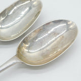 George I Pair of Sterling Silver Hanoverian Tablespoons Antique 1718 London Charles Jackson