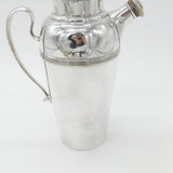 Victorian Silver Plated Two Pint Cocktail Mixer with Cork Stoppers c1890 Antique