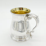 George II Sterling Silver Baluster Pint Tankard Antique 1759 London