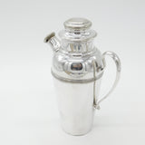 Victorian Silver Plated Two Pint Cocktail Mixer with Cork Stoppers c1890 Antique
