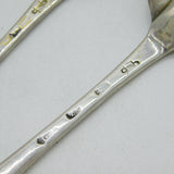 George I Pair of Sterling Silver Hanoverian Tablespoons Antique 1718 London Charles Jackson