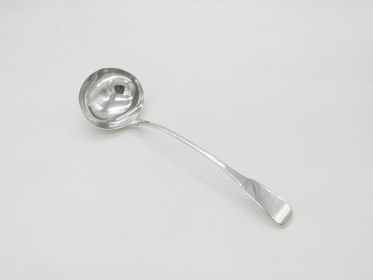 Georgian Sterling Silver Large Fiddle Pattern Soup Ladle 1804 London Antique