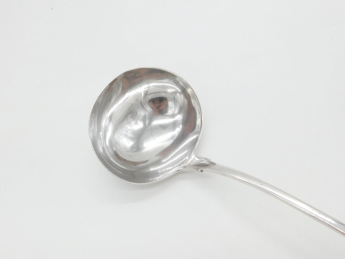 Georgian Sterling Silver Large Fiddle Pattern Soup Ladle 1804 London Antique