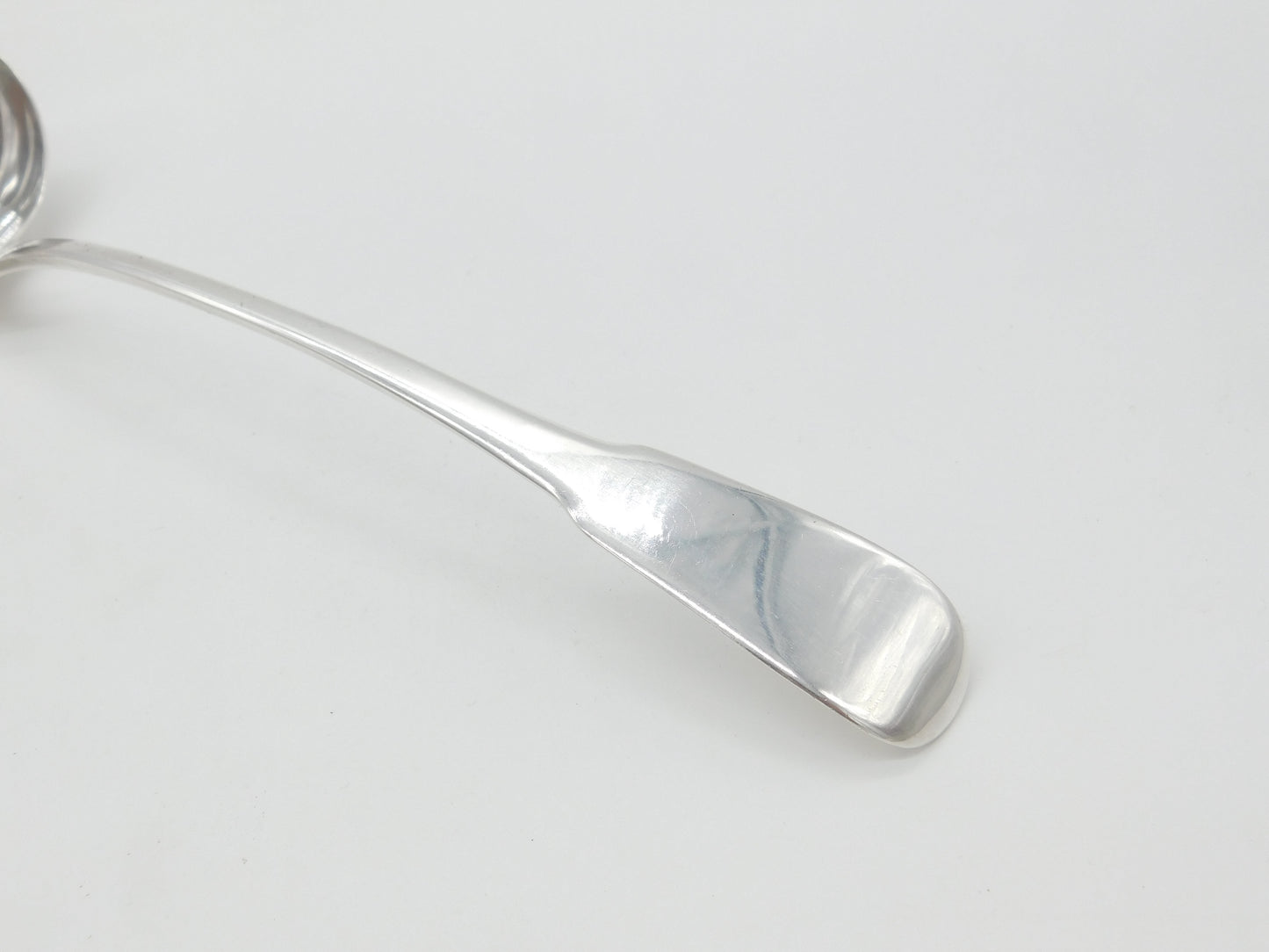 Georgian Sterling Silver Large Fiddle Pattern Soup Ladle 1804 London Antique