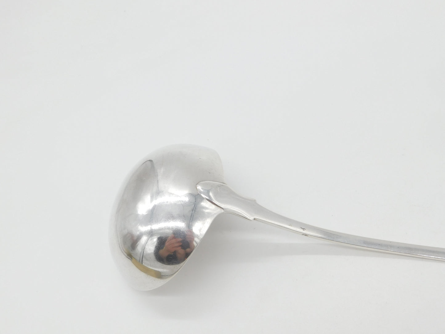 Georgian Sterling Silver Large Fiddle Pattern Soup Ladle 1804 London Antique