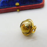 14ct Yellow Gold Rotating Globe Geographical Charm or Pendant Vintage c1970