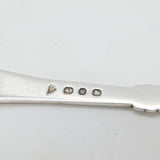 Victorian Sterling Silver Green Man Terminal Salad Servers 1896 Birmingham