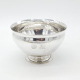 Victorian Sterling Silver Double Crested Marriage Bowl 1886 London Antique