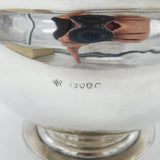 Victorian Sterling Silver Double Crested Marriage Bowl 1886 London Antique
