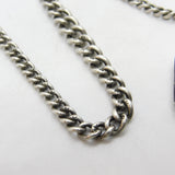 Edwardian Sterling Silver Graduating Albert Watch Chain & Locket 1908