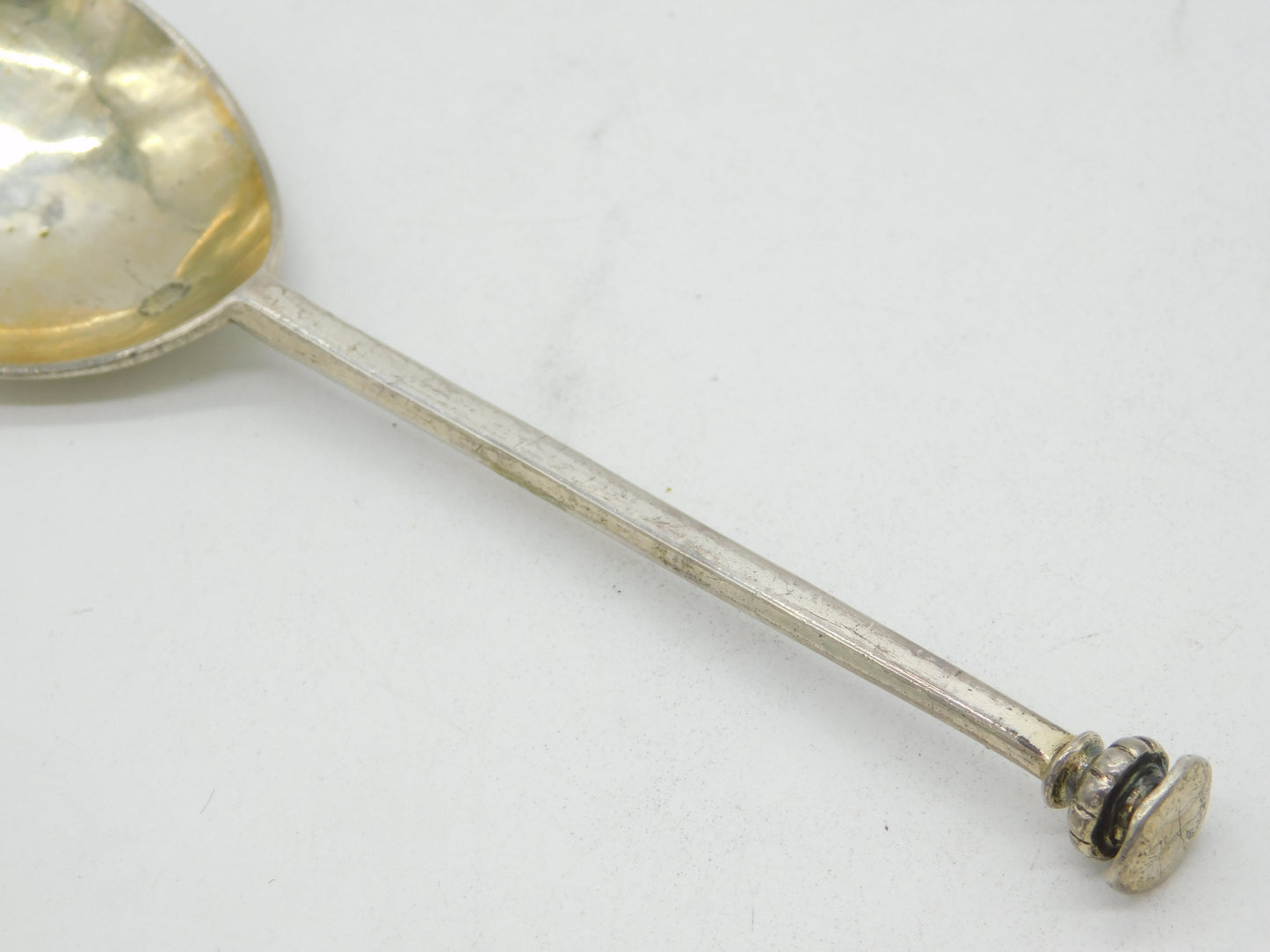 Elizabeth I Sterling Silver Fig Bowl Seal Top Spoon Antique 1579 London Affabel Partridge