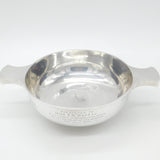 Large Sterling Silver Drinking Quaich Antique 1921 Birmingham Engraved