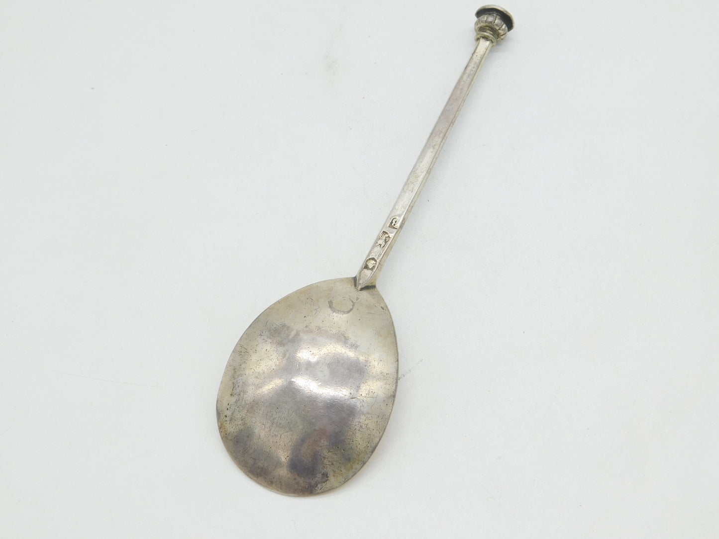 Elizabeth I Sterling Silver Fig Bowl Seal Top Spoon Antique 1579 London Affabel Partridge