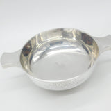 Large Sterling Silver Drinking Quaich Antique 1921 Birmingham Engraved