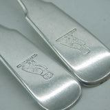 Inverness Scottish Provincial Pair of Sterling Silver Dessert Forks Antique, Robert Naughton