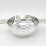Large Sterling Silver Drinking Quaich Antique 1921 Birmingham Engraved